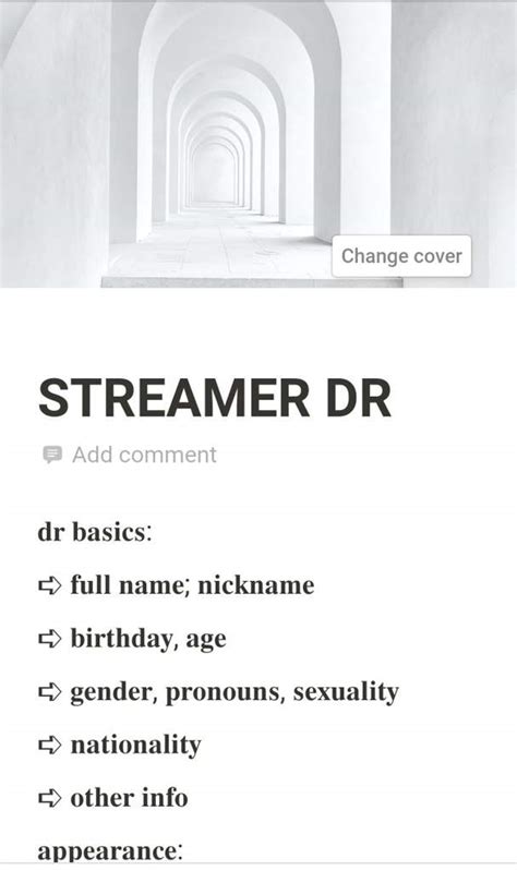 vtuber dr. . Streamer dr script template amino